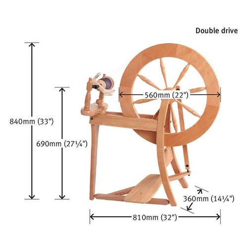 Ashford Traditional Spinning Wheel - Double Drive - Unfinished 3 Ashford Traditional Spinning Wheel - Double Drive - Unfinished - Image 3
