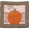Pumpkin With Fence Rug Hooking Kit