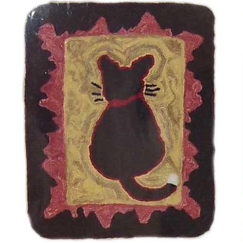 Punch Needle Kit - Watchful Kitty 1 Punch Needle Kit - Watchful Kitty