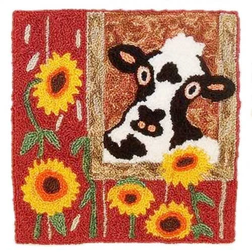 Punch Needle Kit - Barnyard View 1 Punch Needle Kit - Barnyard View