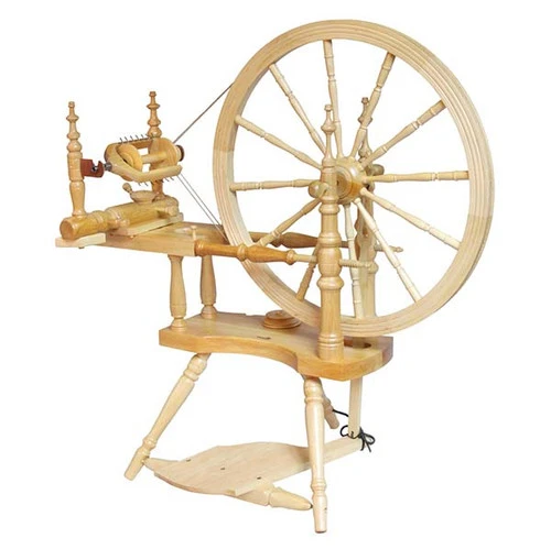 Kromski Polonaise Spinning Wheel - Clear Finish 1 Kromski Polonaise Spinning Wheel - Clear Finish