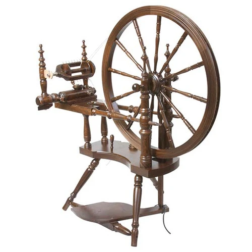 Kromski Polonaise Spinning Wheel - Walnut Finish 1 Kromski Polonaise Spinning Wheel - Walnut Finish