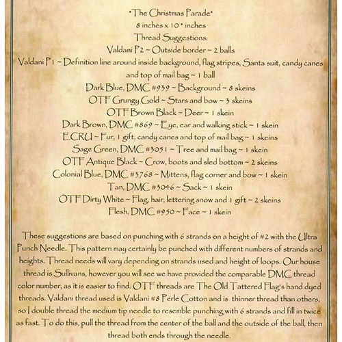 Punch Needle Pattern - Christmas Parade 2 Punch Needle Pattern - Christmas Parade - Image 2