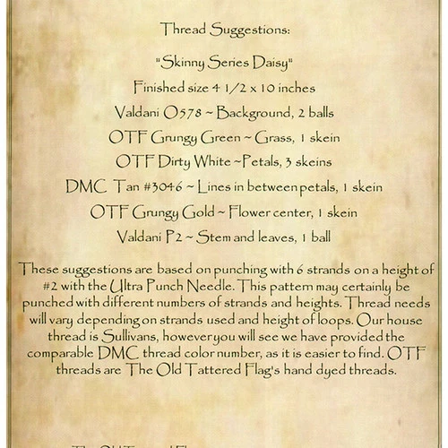 Punch Needle Pattern - Skinny Daisy 2 Punch Needle Pattern - Skinny Daisy - Image 2