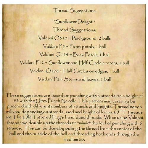 Punch Needle Pattern - Sunflower Delight 2 Punch Needle Pattern - Sunflower Delight - Image 2