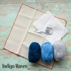 Punch It Up! Kit 6 Punch It Up! Kit -The Yarn Haven RugPunchKitsIndigoWaves 95022.1655322468