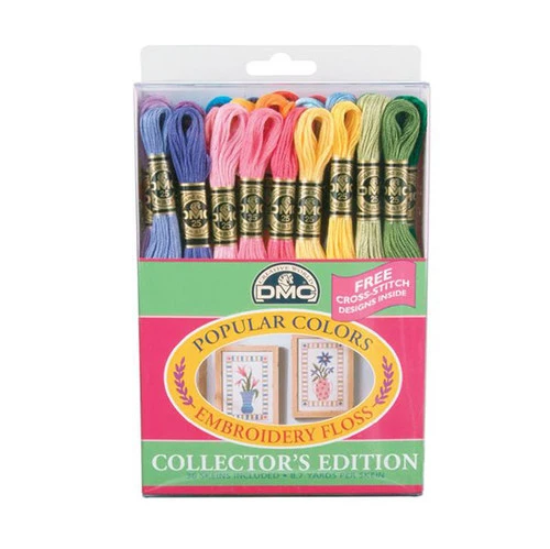 DMC Popular Colors Embroidery Floss Pack 1 DMC Popular Colors Embroidery Floss Pack