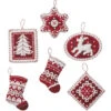 Bucilla Felt Ornaments Applique Kit - Nordic Christmas