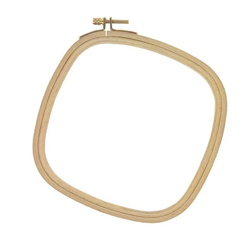 Square Wood Embroidery Hoop - 8" 1 Square Wood Embroidery Hoop - 8"