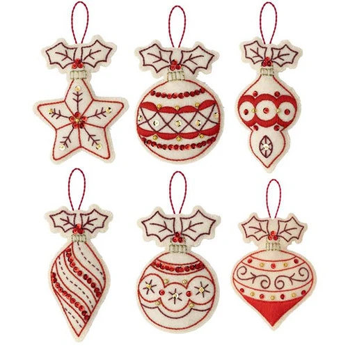 Bucilla Felt Ornaments Applique Kit - Classic Christmas 2 Bucilla Felt Ornaments Applique Kit - Classic Christmas - Image 2