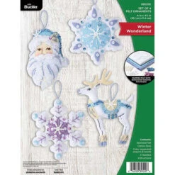 Bucilla Felt Ornaments Applique Kit - Winter Wonderland 5 Bucilla Felt Ornaments Applique Kit - Winter Wonderland -The Yarn Haven SPI 678498c 53986.1666281779
