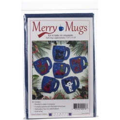 Felt Ornament Kit - Merry Mugs 5 Felt Ornament Kit - Merry Mugs -The Yarn Haven SPI K0918b 16398.1603898872