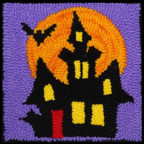 Rug Punch Kit - Haunted House 1 Rug Punch Kit - Haunted House