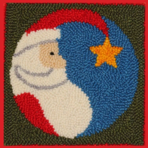 Rug Punch Kit - Star Santa 1 Rug Punch Kit - Star Santa