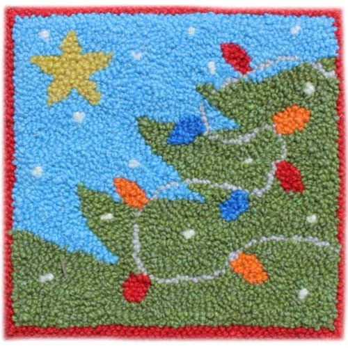 Rug Punch Kit - Christmas Tree 1 Rug Punch Kit - Christmas Tree