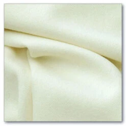 Dorr Mill White Wool Fabric