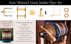 Kromski Minstrel Great Jumbo Flyer And Bobbin Set -The Yarn Haven great jumbo 76311.1543861231