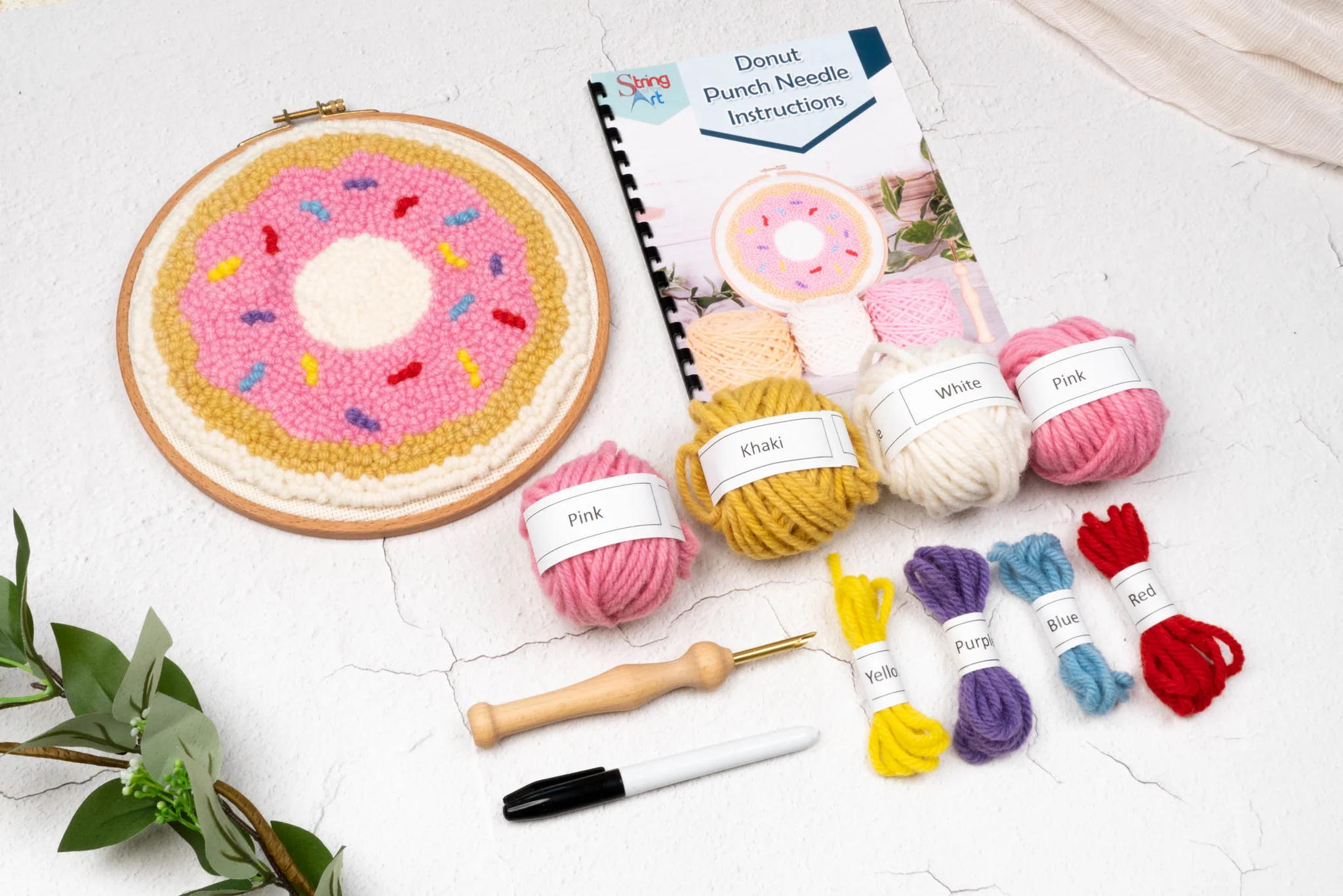 The Yarn Haven -The Yarn Haven DonutPunchNeedle
